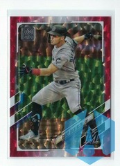 Corey Dickerson 2021 Topps Series 2 #541 Red Ice Foil Parallel 064/199 Marlins